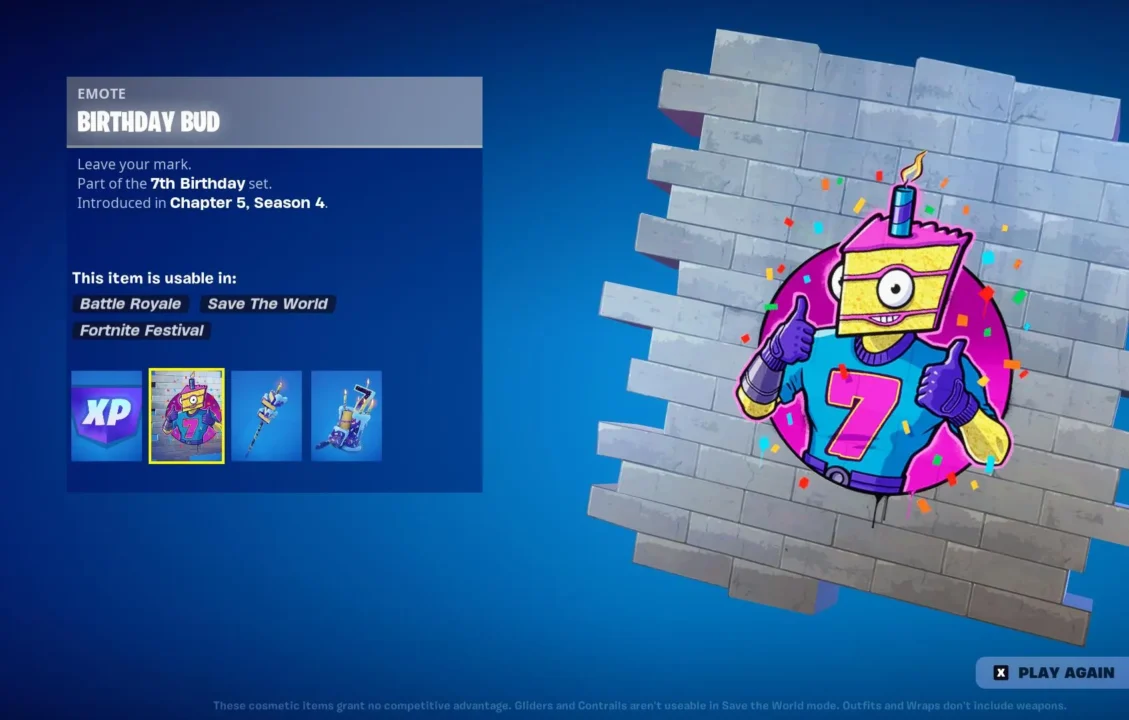 Every Birthday Quest Reward in Fortnite