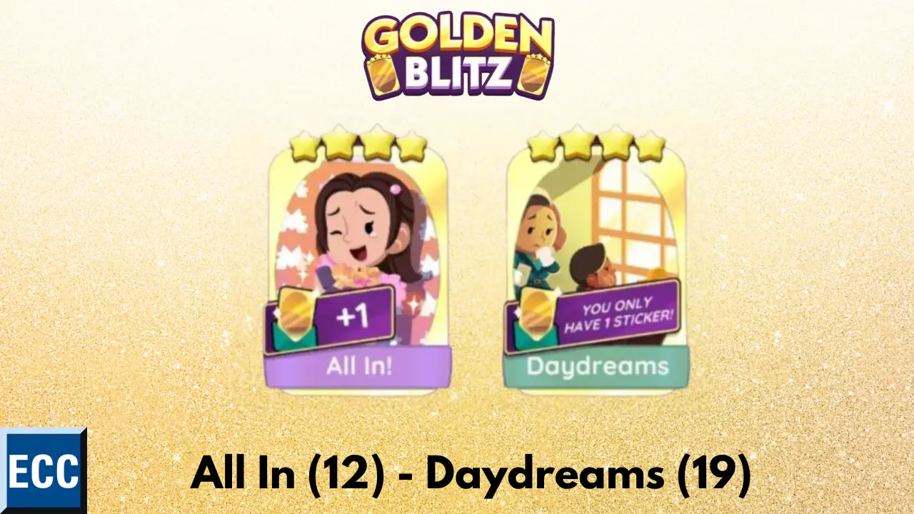 All In and DayDreams For Golden Blitz (May 2)