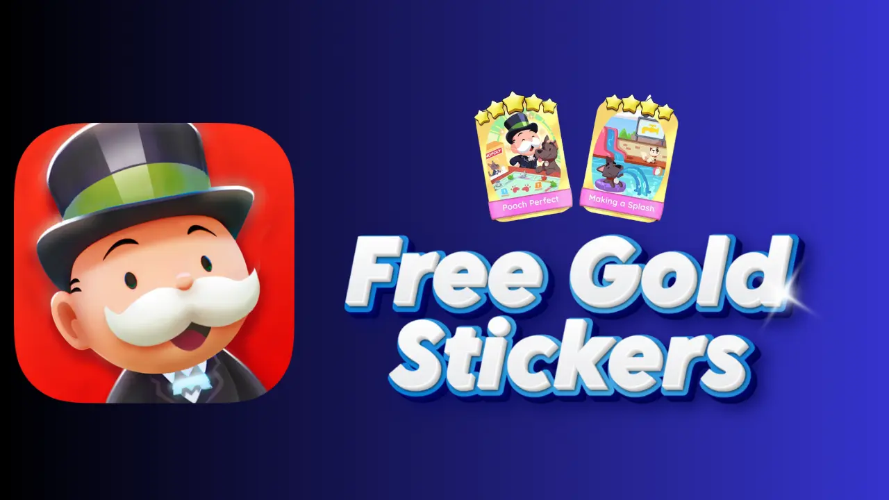 free gold stickers monopoly go