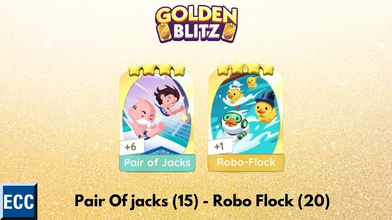 Pair Of Jacks and Robo Flock For Golden Blitz (August 7)