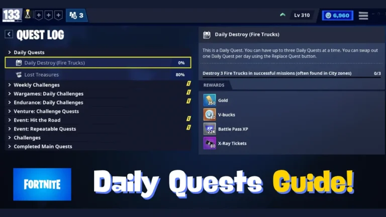 Fortnite Daily Quests Guide