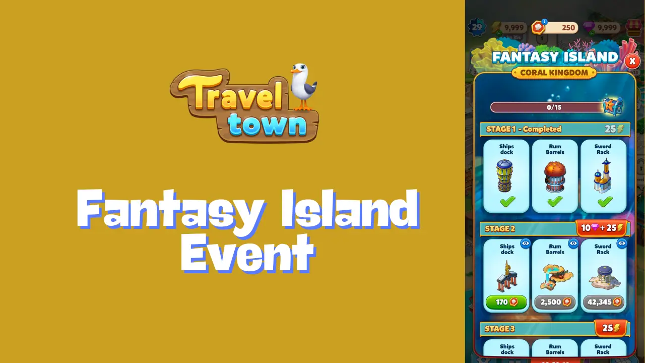 Travel Town Fantasy Island Event