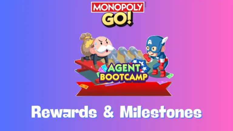 Agent Bootcamp Monopoly Go Rewards & Milestones Nov 12