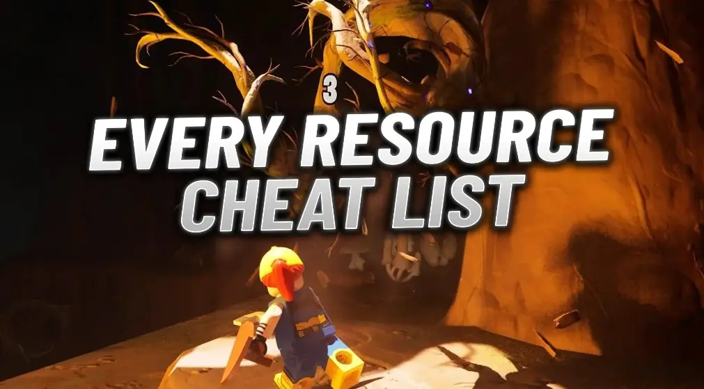 Every Material and Resource Cheat List in LEGO Fortnite