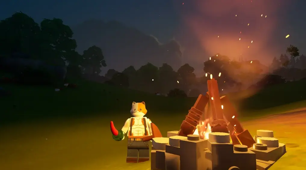 How to Build a Campfire in LEGO Fortnite