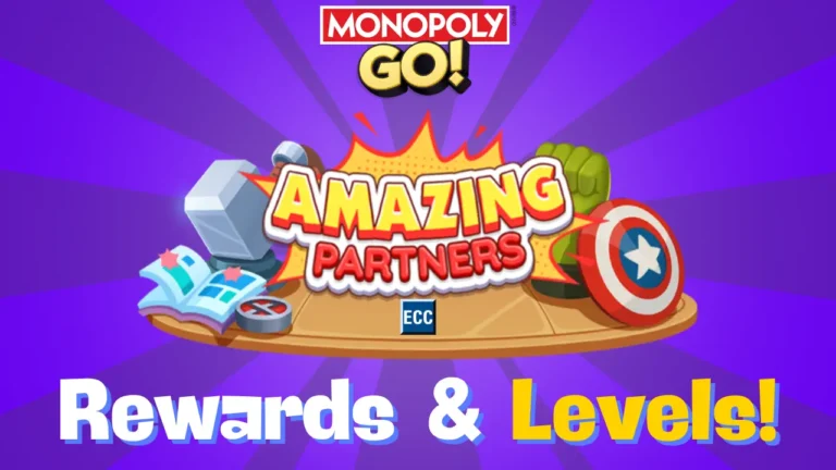 Monopoly Go Amazing Partners Rewards & Milestones Nov 12